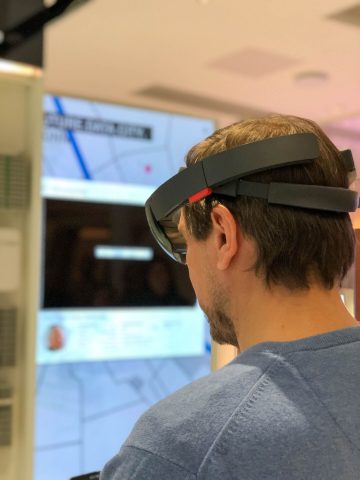 Blick durch die VR-Brille